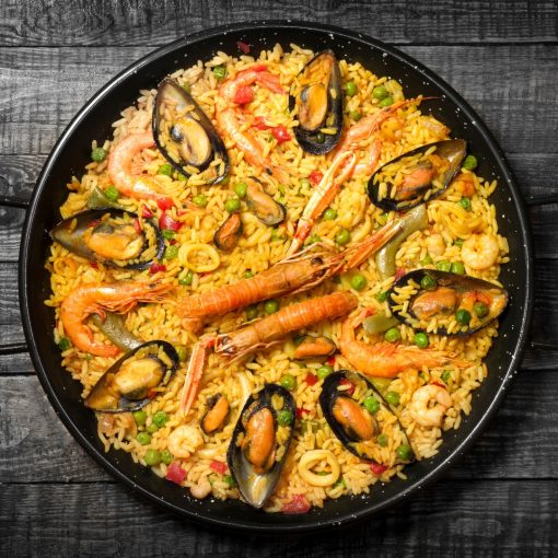 Mix de Mariscos 1 kg + Mejillón Media Cáscara Español 500 g + Pulpa de Camarón 300 g + Pulpa de Mejillón 400 g + Condimento para Mariscos 40 g