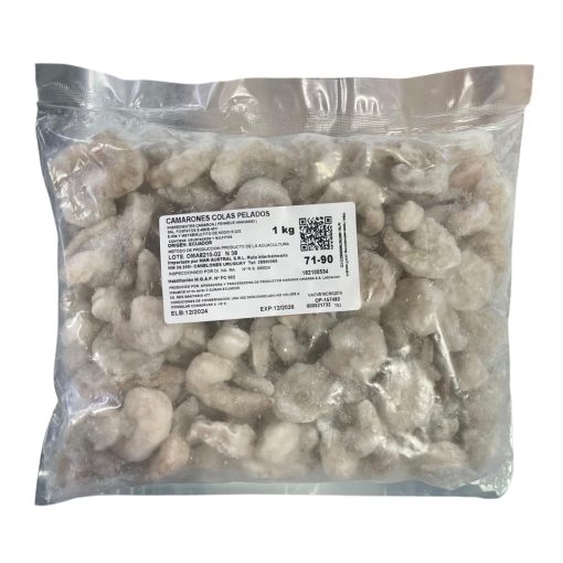 Camarón Pulpa Cola Pelada Calibre 71/90 - 1Kg - Imagen 2