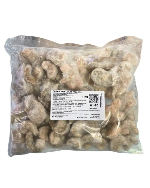 Camarón Pulpa Cola Pelada Calibre 61/70 - 1Kg - Imagen 2
